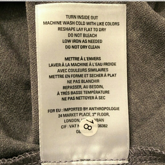 Deletta - Anthropologie XS/S Gray Mock Poncho Top - Picture 8 of 8